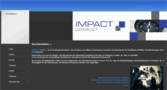 Desktop Screenshot of impact-consult.de