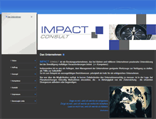 Tablet Screenshot of impact-consult.de